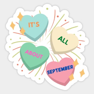 September Birthday Quotes Sticker